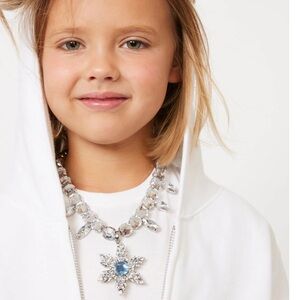 Disney Frozen Elsa Spinning Snowflake Necklace